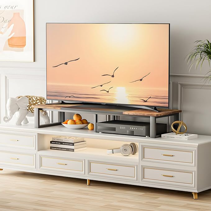 aboxoo 47" TV Riser for 32-60 inch TV, TV Riser Stand Shelf, Tabletop TV Stand