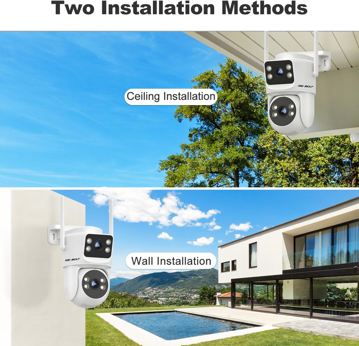 genbolt ptz wifi security camera outdoor with dual, package contents