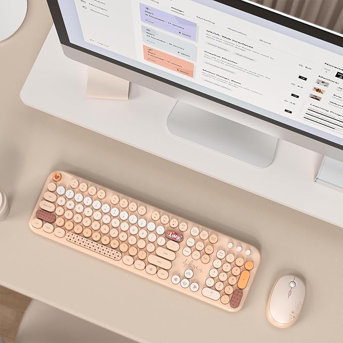 MOFII Wireless Keyboard and Mouse Combo, Full Size 2.4G Plug and Play