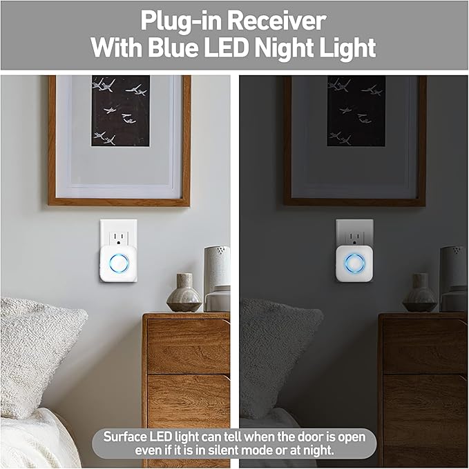 Door Chime, Satisure Door Sensor Chime When Door Opens, Door Entry Alarm