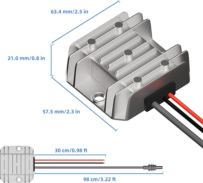 Starlink Mini 12V Adapter, Starlink Mini Power Supply 12/24V Step Up to 30V