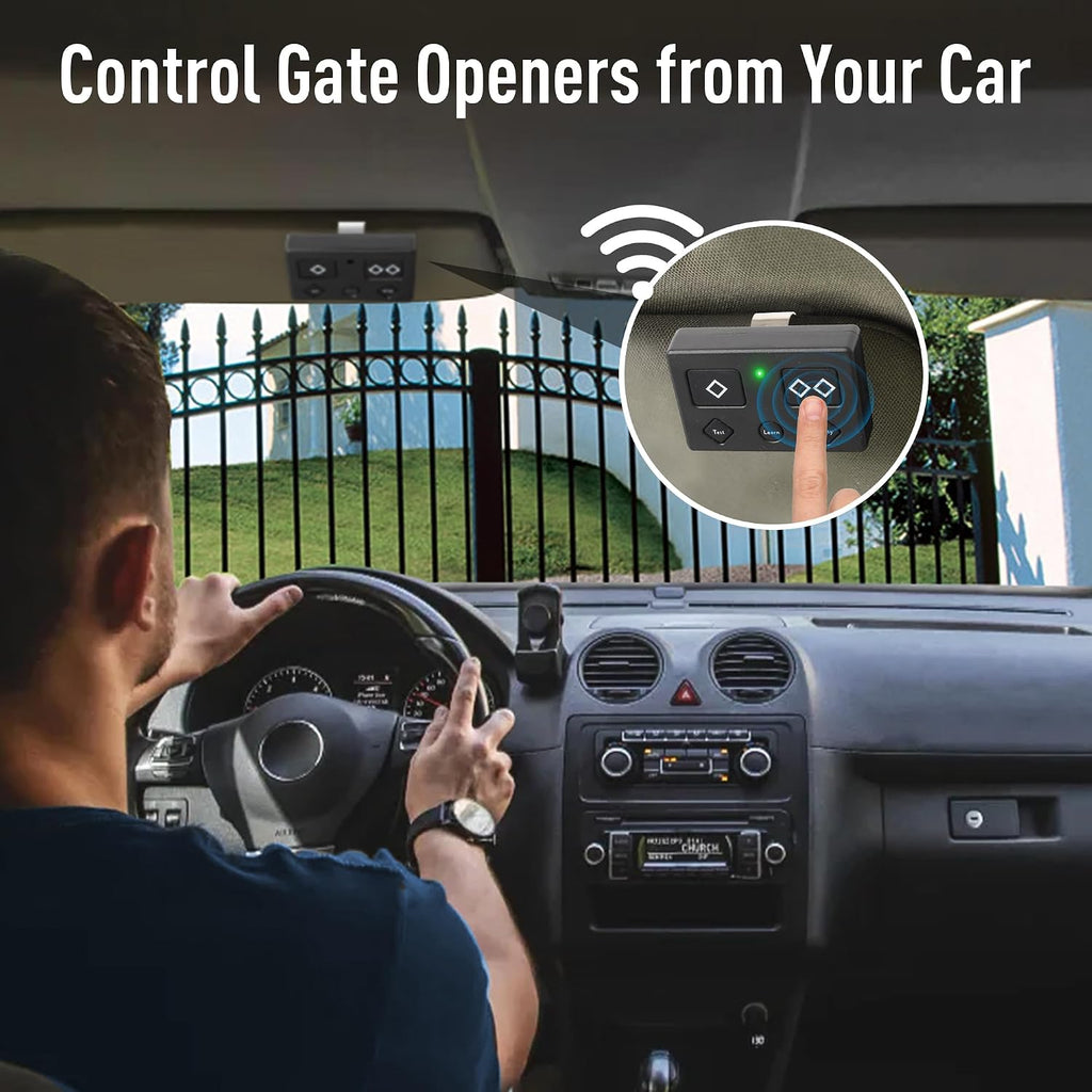2 for ghost gate opener remote on a desk or shelf