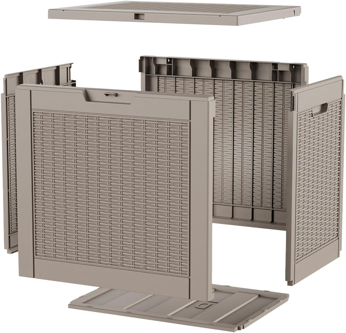 easyup 36 gallon outdoor storage box, outdoor deck on a desk or shelf