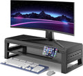 GECKOSTROLL 2-Tier Metal Computer Monitor Stand & Laptop Desk Shelf, 21.6 Inches