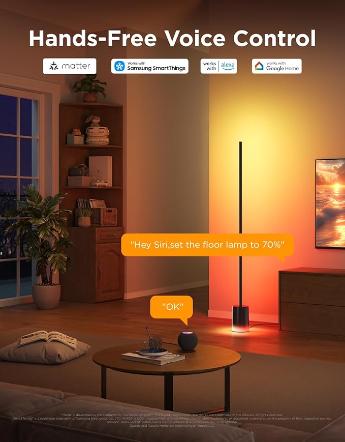 Govee Floor Lamp 2, Warm Cool White LED, Compatible