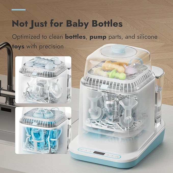 Papablic Bottle Washer Pro, Bottle Washer & Sterilizer & Dryer, 4-in-1 Bottle