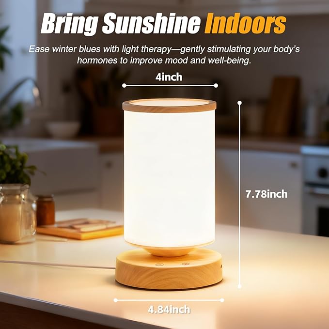 Qiuxunies Light Therapy Lamp 10000 Lux, Sunlight Lamp