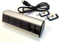 Power & Data Desk Edge Mount Tabletop Center