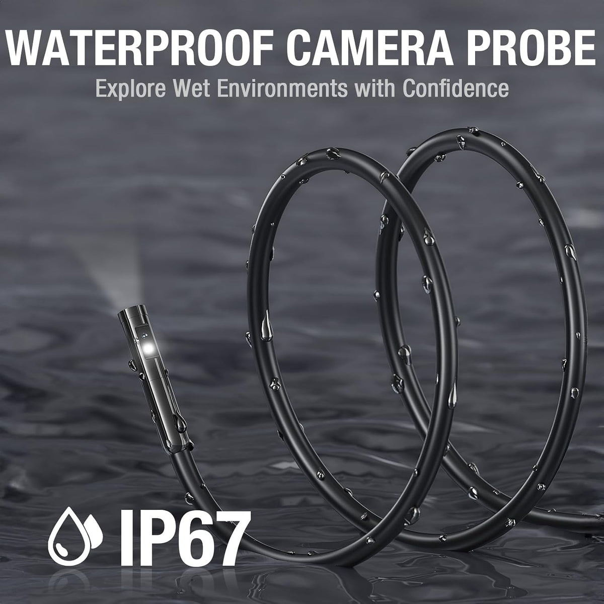 dual lens endoscope with light, teslong ms450 automotive, package contents