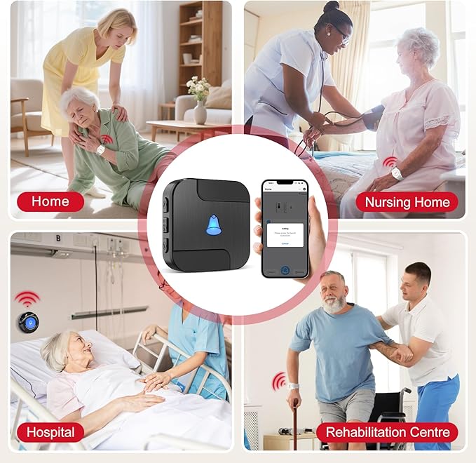 CallToU Wi-Fi Wireless Caregiver Pager Call Button
