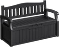 Homall 75 Gallon Outdoor Storage Benches Lockable Deck Box Waterproof