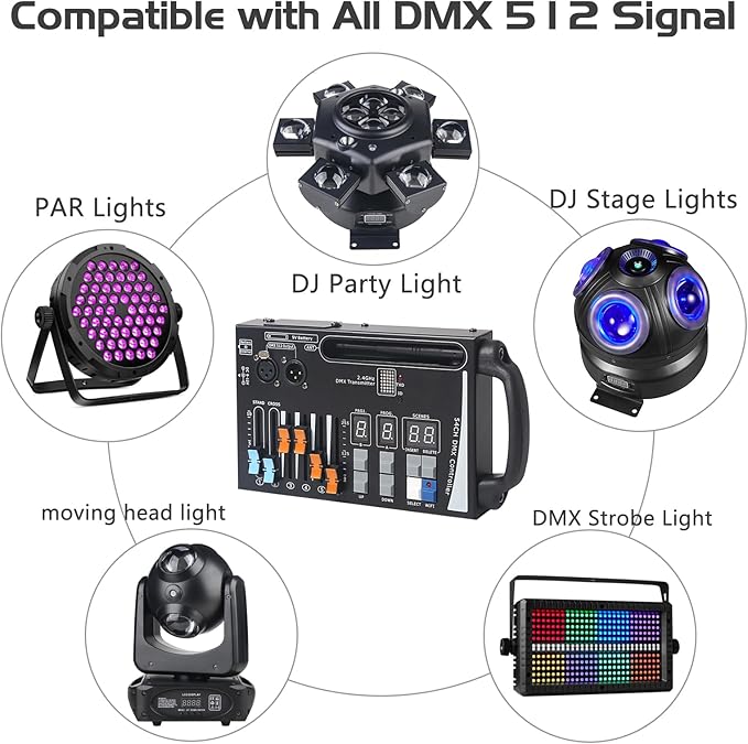 DMX Lighting Console, 54 Channels DMX Controller
