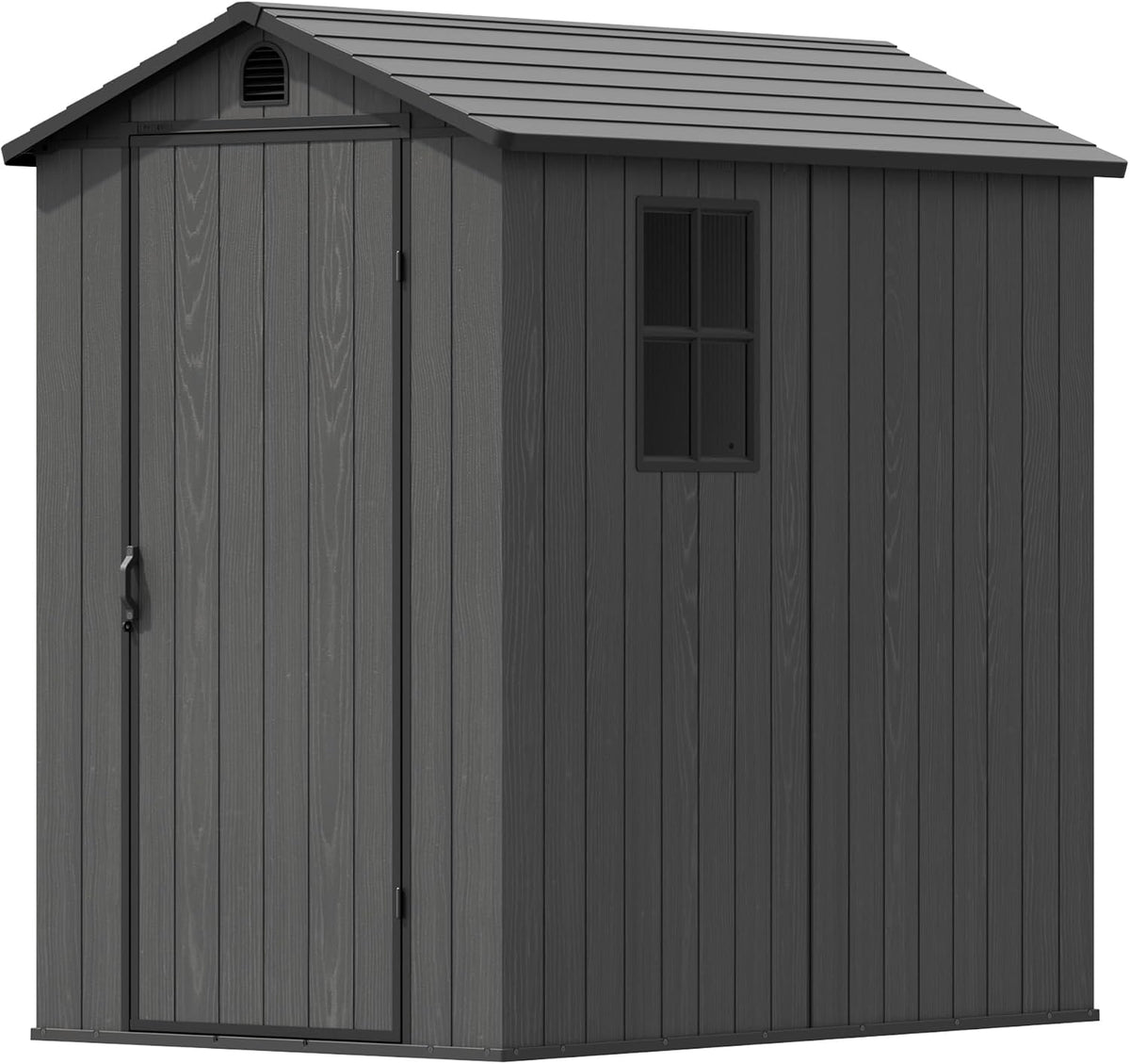 devoko 4×6 ft resin storage sheds with floor, package contents