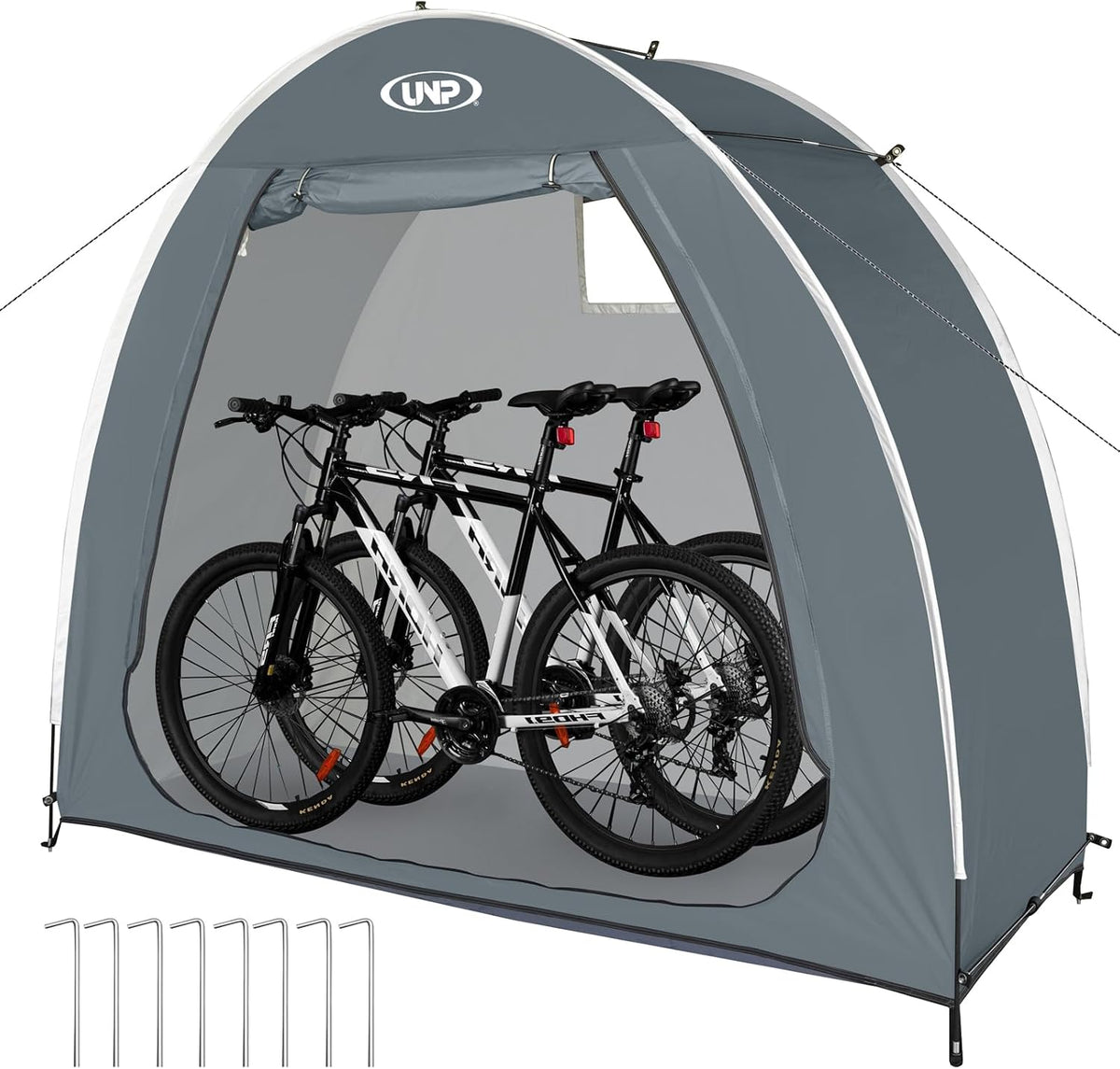 UNP Bike Storage Shed Tent, Waterproof Bike Storage Tent for 1/2/3/4 Bikes