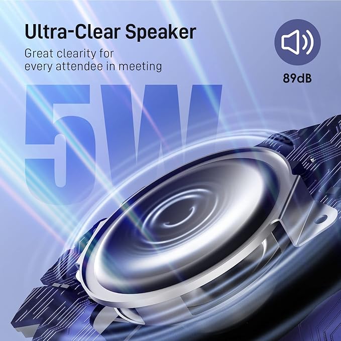 EMEET Conference Speaker and Microphone w/8+1 Mics, 360° Voice Pickup, Noise