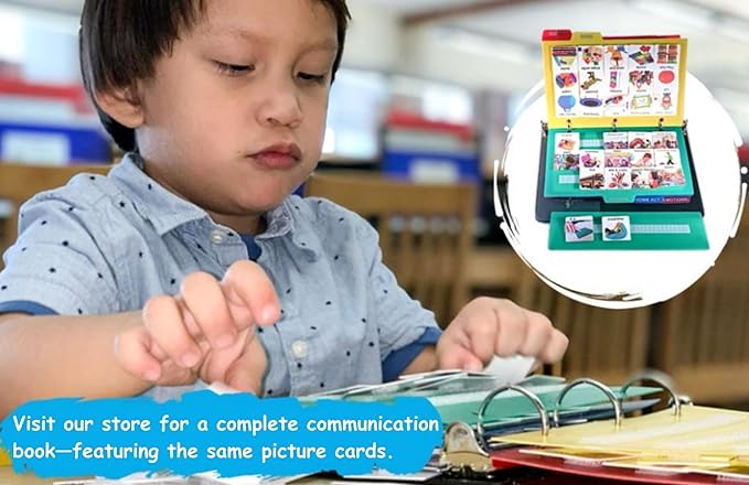 Smile4Autism Large 2"x2" Loose Visual Picture Cards, Receptive and Expressive