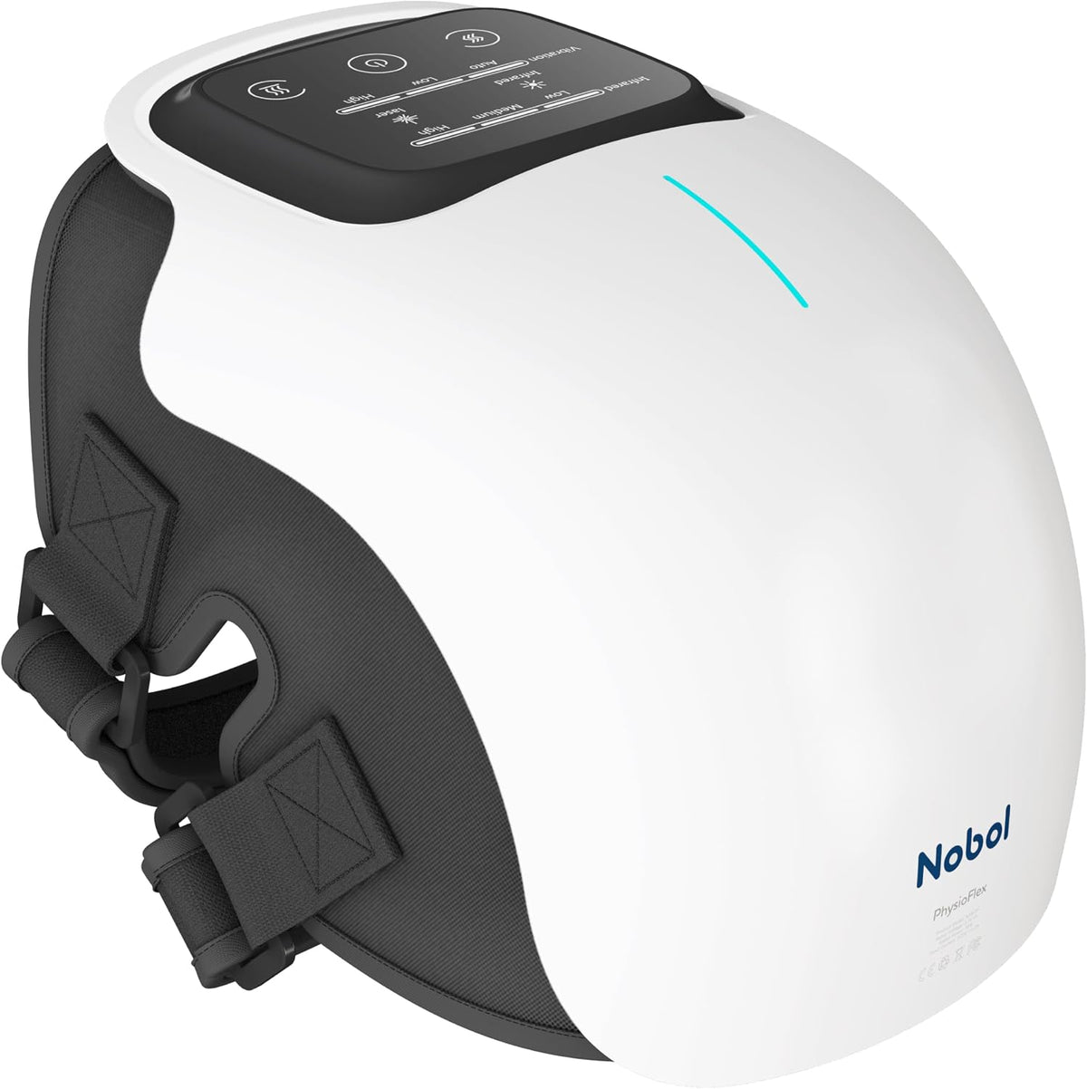 Nobol PhysioFlex Portable Warm Up & Recovery Knee Massager – Cordless Red &