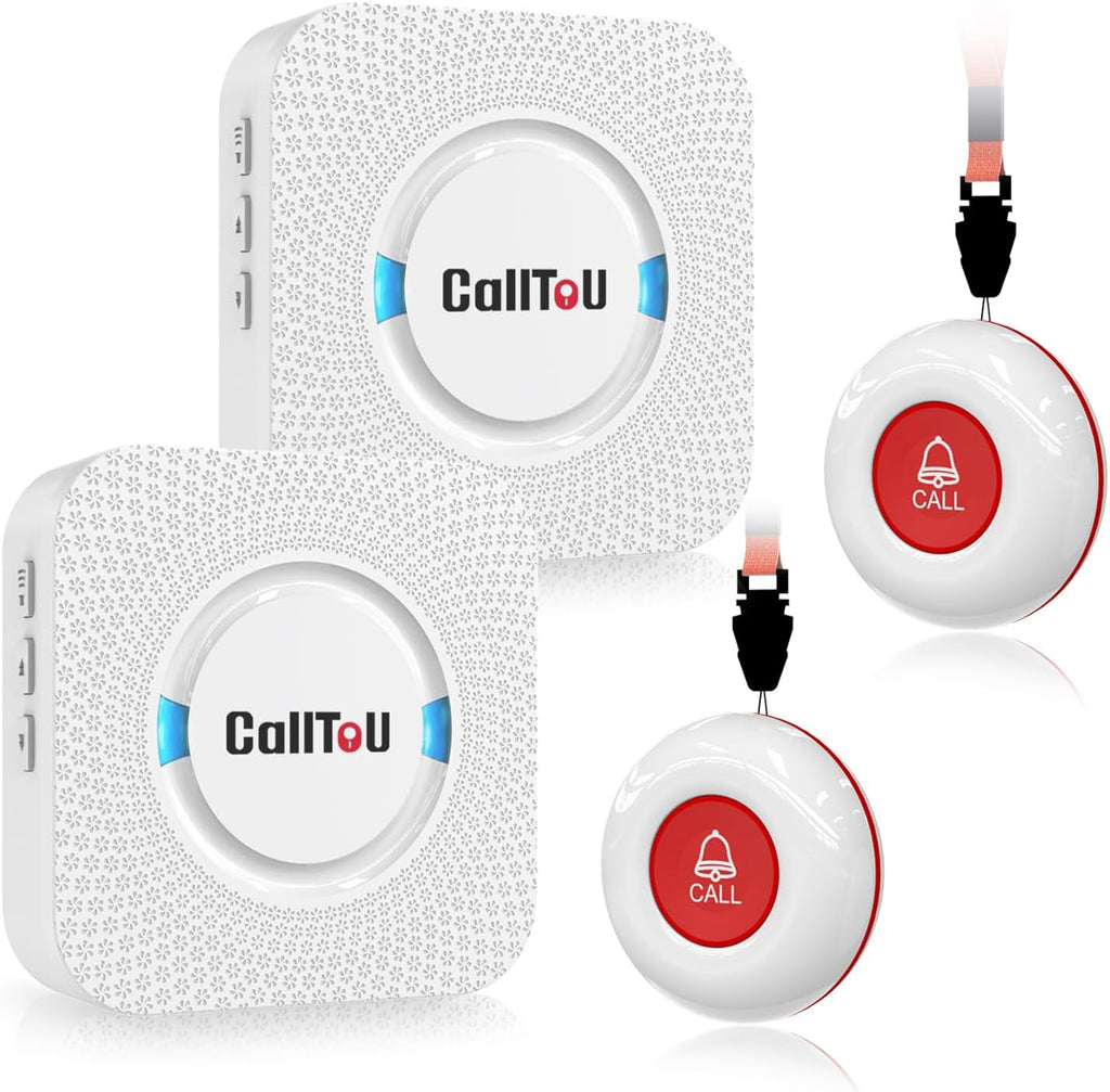 CallToU Wireless Caregiver Pager Smart Call System 2 SOS Call