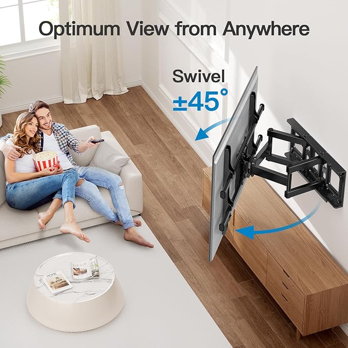 Pipishell Full Motion TV Wall Mount