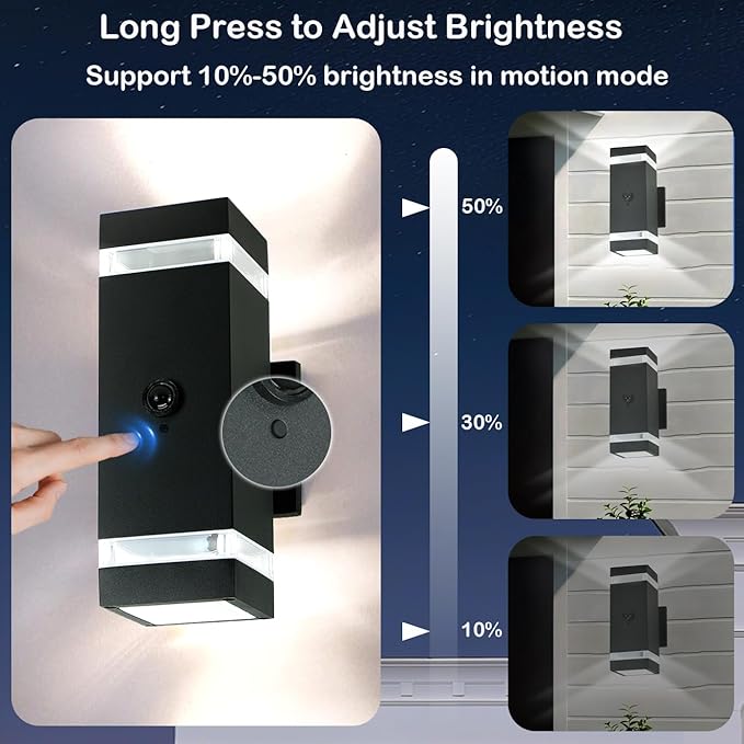 iYogaled Motion Sensor Outdoor Wall Lights