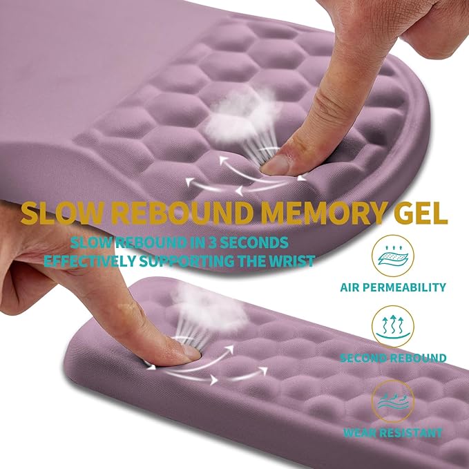 Hokafenle 2 in 1 Ergonomic Mouse Pad Wrist Support & Wrist Rest