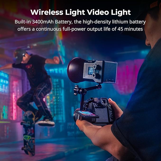 SmallRig RC 60C RGB LED Video Light, 3400mAh Battery 45min Runtime, APP Control
