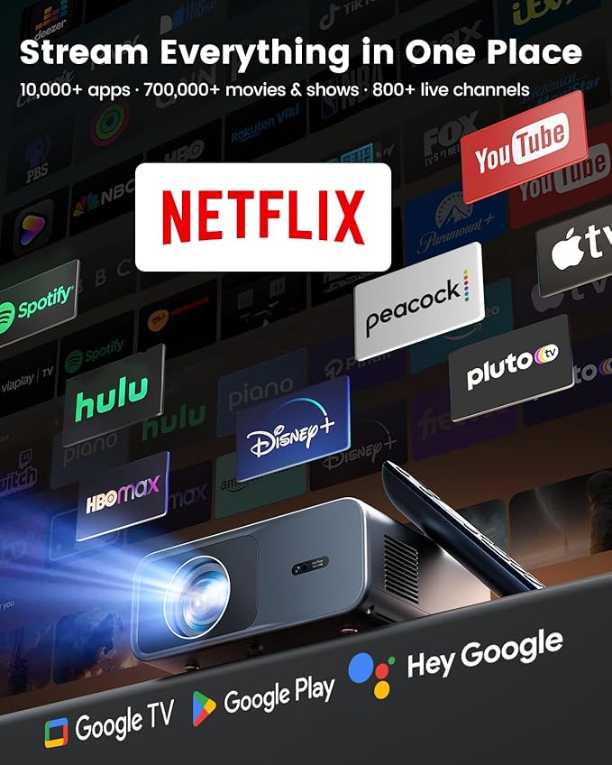 Smart Projector 4K Supported