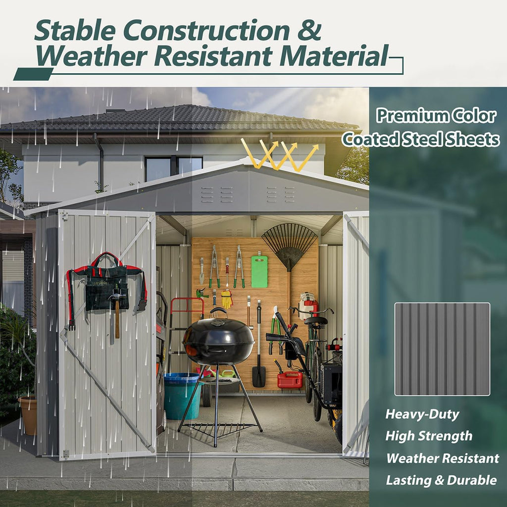10x10 ft storage sheds & outdoor storage, package contents