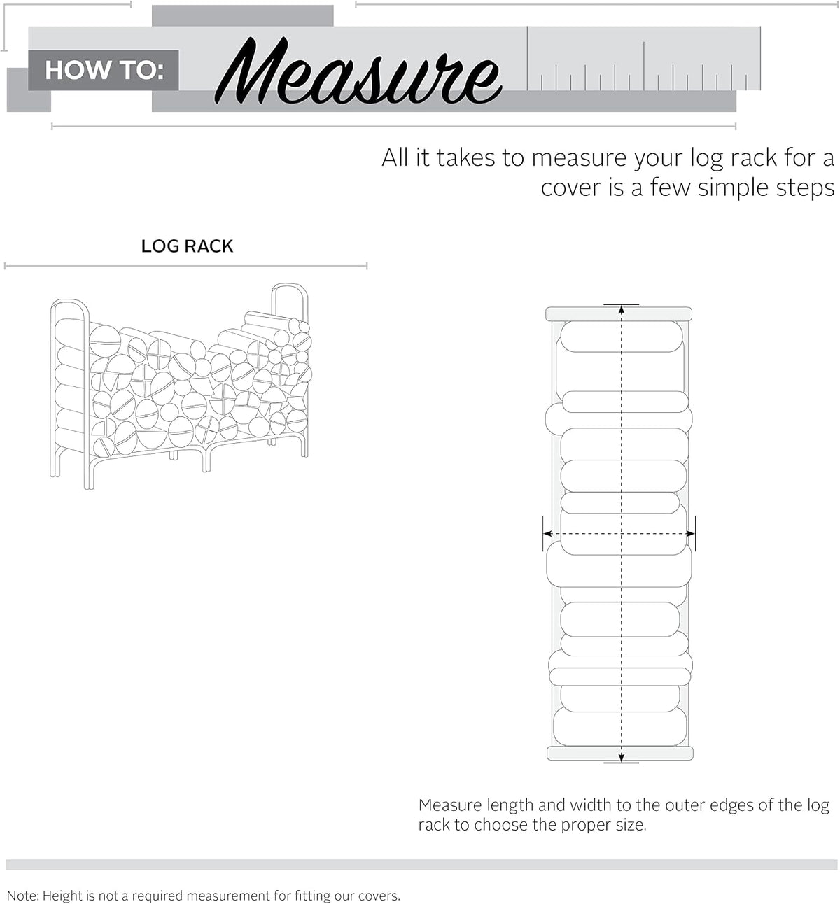 Classic Accessories Veranda Water-Resistant 4 Foot Log Rack Cover, Patio Furniture Covers