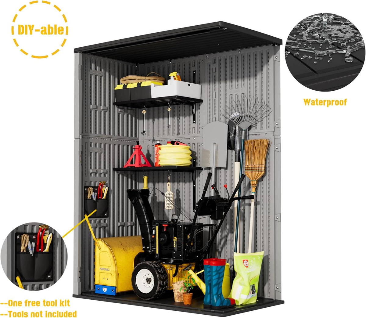 mrosaa vertical storage sheds with floor, sheds &, package contents