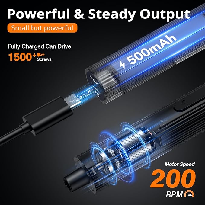 JOREST 155 in 1 Mini Electric Screwdriver Cordless, Precision Power Screwdriver