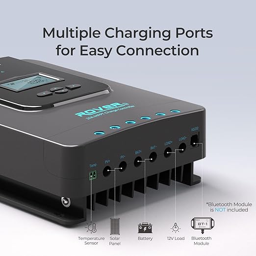 Renogy Solar Charge Controller Rover 20A 12V24V Auto DC Input MPPT Charge