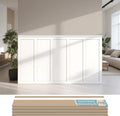 Art3d Premade Board and Batten Paintable Wainscoting Kit, MDF Accent Wall Panel