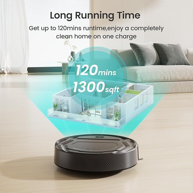 Lefant M210 Pro Robot Vacuum, 4000Pa Suction, 200 Mins Runtime, Ultra-Slim