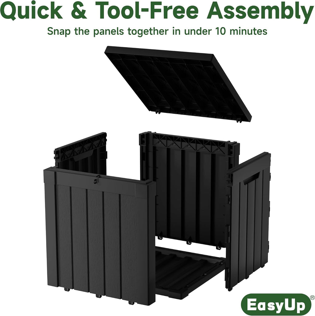 easyup 51 gallon deck box small deck box, package contents