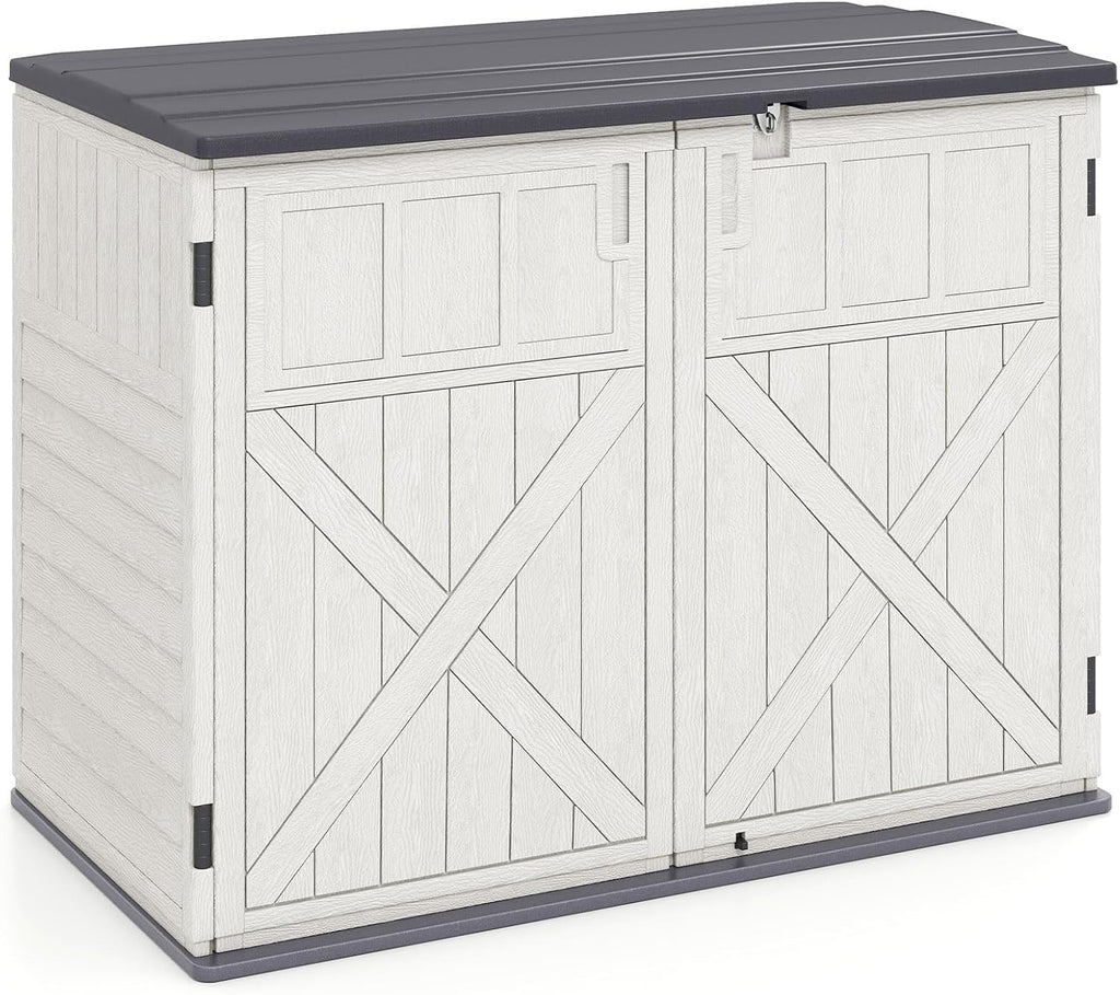 Tangkula 20 Cu.Ft Large Outdoor Storage Cabinet w/Adjustable Shelf