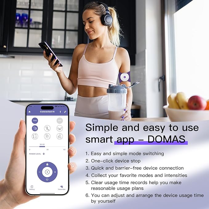 Wireless TENS & EMS Unit Back Pain Relief Massager