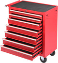 7-Drawer Lockable Rolling Tool Chest, Black