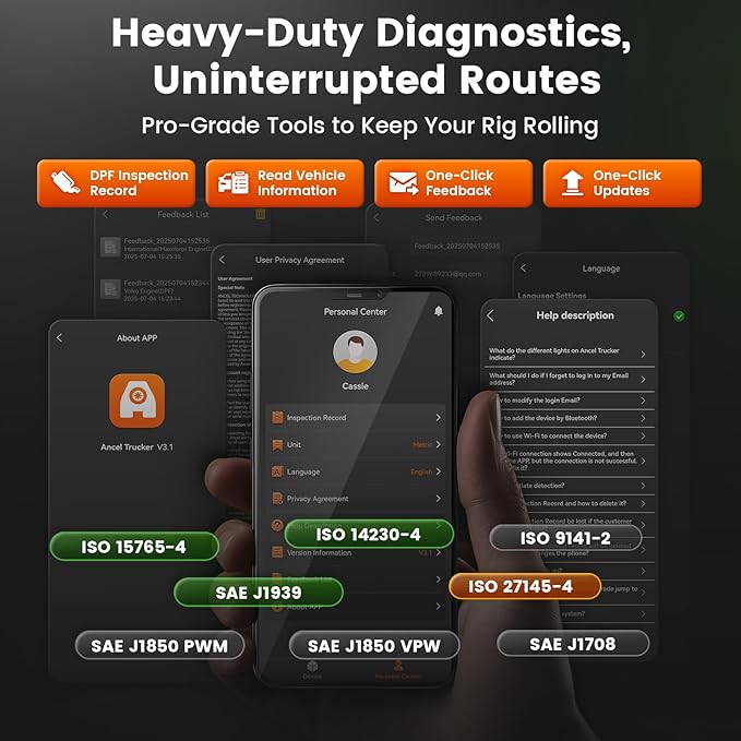 ANCEL HD120 Heavy Duty Truck Scanner