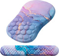 Mouse Pad Wrist Support, Laokiiy 2 in1 Keyboard Wrist Rest+ Ergonomic Mouse Pad