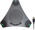 Conference Speaker and Microphone, 360° Omnidirectional USB Speakerphone