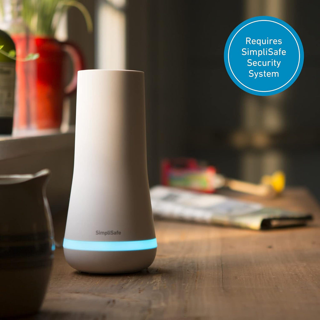 simplisafe wireless outdoor security camera (renewed) shown in use