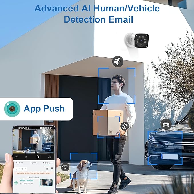 H.265+ Wired Security Camera DVR Kit System