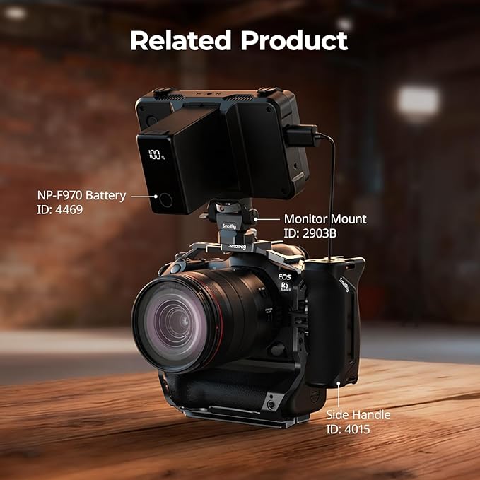 SmallRig R5 Mark II with Battery Grip BG-R20 Camera Cage