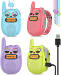 Qniglo Walkie Talkies for Kids Rechargeable 4 Pack, Kids Toys for 3-14 Year Old