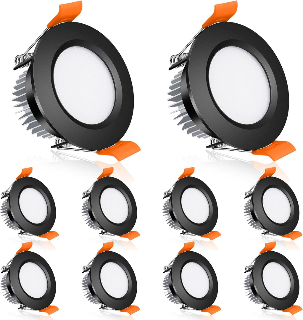 inShareplus 2 Inch LED Recessed Lighting, 5000K Daylight White, Recessed Light (10 Pack)