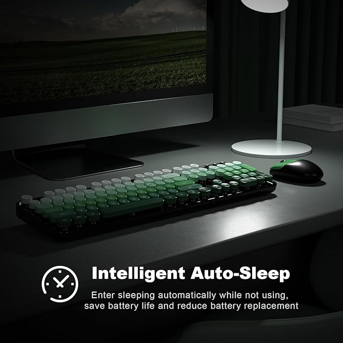 MOFII Wireless Keyboard and Mouse Combo, Full Size 2.4G Plug and Play