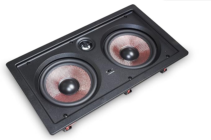 Soundavo IW-680CF Multi-Purpose Dual 6.5” 2-Way in-Wall LCR Speaker