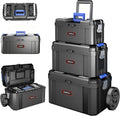 AIRAJ 3-In-1 Rolling Tool Box with Wheels, Stackable Tool Box,17+19+21"