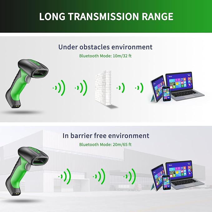 NETUM 2D QR Industrial Bluetooth Barcode Scanner